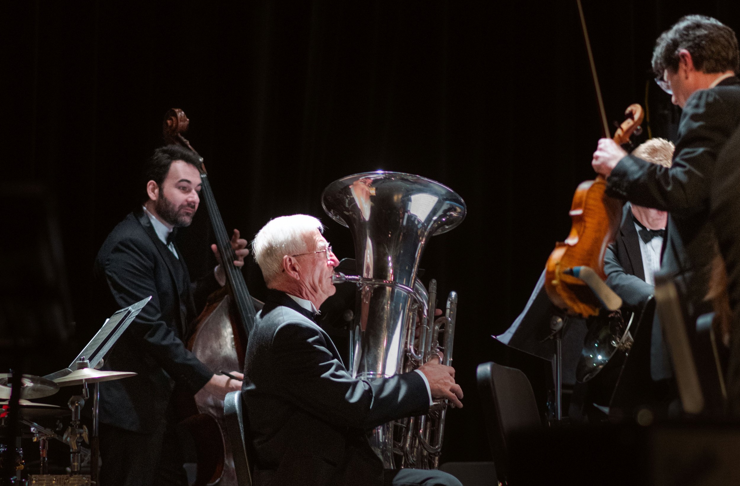 Glens Falls Symphony brass section performing